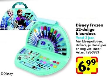 Aanbiedingen Disney frozen 52-delige kleurdoos - Disney  Frozen - Geldig van 08/08/2015 tot 23/08/2015 bij Bart Smit