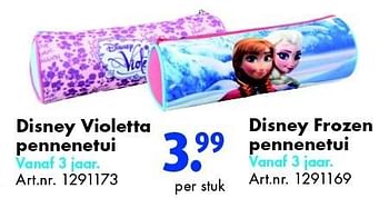 Aanbiedingen Disney violetta pennenetui - Disney - Geldig van 08/08/2015 tot 23/08/2015 bij Bart Smit