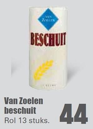 Aanbiedingen Van zoelen beschuit - Van Zoelen - Geldig van 16/08/2015 tot 22/08/2015 bij Lekker Doen