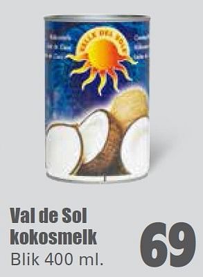 Aanbiedingen Val de sol kokosmelk - Val de Sol - Geldig van 16/08/2015 tot 22/08/2015 bij Lekker Doen