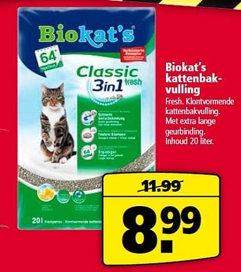 Aanbiedingen Biokat`s kattenbakvulling - Bio kat`s - Geldig van 10/08/2015 tot 23/08/2015 bij Welkoop
