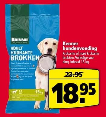 Aanbiedingen Kenner hondenvoeding - Kenner - Geldig van 10/08/2015 tot 23/08/2015 bij Welkoop