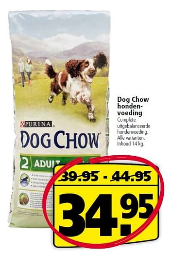 Aanbiedingen Dog chow hondenvoeding - Dog Chow - Geldig van 10/08/2015 tot 23/08/2015 bij Welkoop