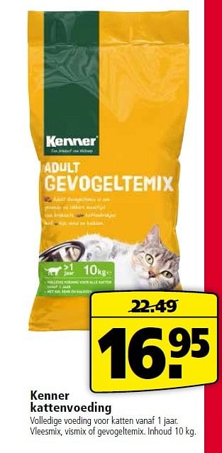 Aanbiedingen Kenner kattenvoeding - Kenner - Geldig van 10/08/2015 tot 23/08/2015 bij Welkoop