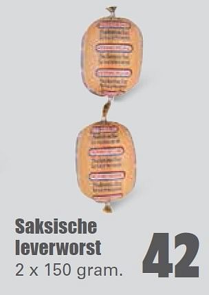 Aanbiedingen Saksische leverworst - Huismerk - Dirk - Geldig van 16/08/2015 tot 22/08/2015 bij Lekker Doen