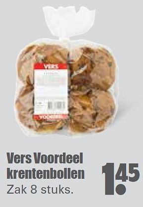 Aanbiedingen Vers voordeel krentenbollen - Huismerk - Dirk - Geldig van 16/08/2015 tot 22/08/2015 bij Lekker Doen