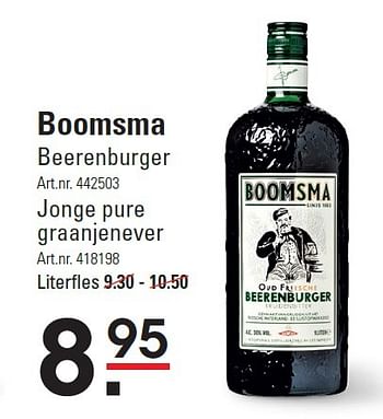 Aanbiedingen Boomsma beerenburger - Boomsma - Geldig van 06/08/2015 tot 24/08/2015 bij Sligro