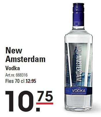 Aanbiedingen New amsterdam vodka - New Amsterdam - Geldig van 06/08/2015 tot 24/08/2015 bij Sligro