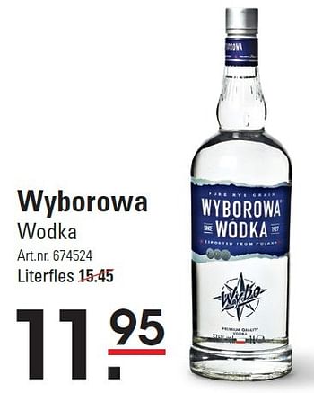 Aanbiedingen Wyborowa wodka - Wyborowa - Geldig van 06/08/2015 tot 24/08/2015 bij Sligro