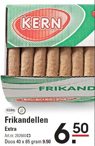 Aanbiedingen Frikandellen extra - Kern - Geldig van 06/08/2015 tot 24/08/2015 bij Sligro