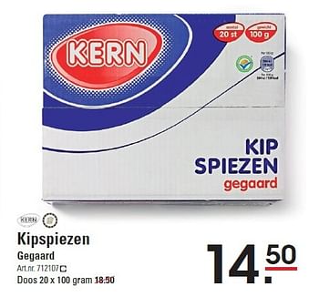 Aanbiedingen Kipspiezen gegaard - Kern - Geldig van 06/08/2015 tot 24/08/2015 bij Sligro
