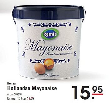 Aanbiedingen Remia hollandse mayonaise - Remia - Geldig van 06/08/2015 tot 24/08/2015 bij Sligro