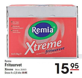 Aanbiedingen Remia frituurvet - Remia - Geldig van 06/08/2015 tot 24/08/2015 bij Sligro