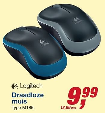 Aanbiedingen Logitech draadloze muis m185 - Logitech - Geldig van 12/08/2015 tot 25/08/2015 bij Makro