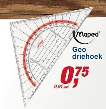 Aanbiedingen Geo driehoek - Maped - Geldig van 12/08/2015 tot 25/08/2015 bij Makro