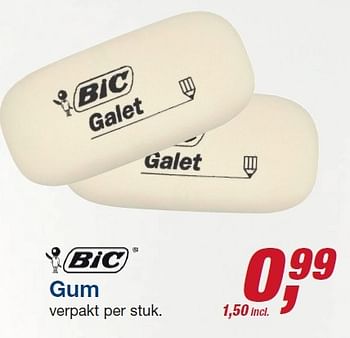 Aanbiedingen Gum - BIC - Geldig van 12/08/2015 tot 25/08/2015 bij Makro