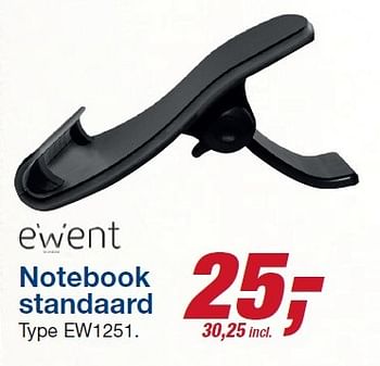 Aanbiedingen Notebook standaard ew1251 - Ewent - Geldig van 12/08/2015 tot 25/08/2015 bij Makro