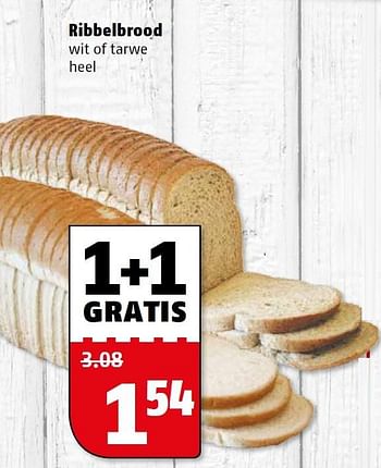 Aanbiedingen Ribbelbrood wit of tarwe heel - Huismerk Poiesz - Geldig van 17/08/2015 tot 23/08/2015 bij Poiesz