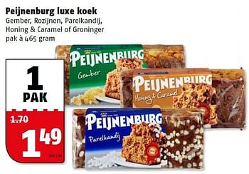 Aanbiedingen Peijnenburg luxe koek - Peijnenburg - Geldig van 17/08/2015 tot 23/08/2015 bij Poiesz