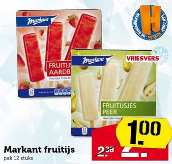 Aanbiedingen Markant fruitijs - Markant - Geldig van 17/08/2015 tot 23/08/2015 bij Coop