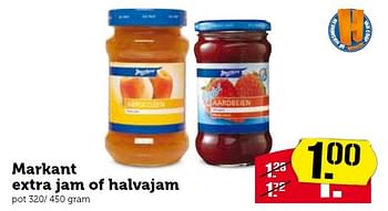 Aanbiedingen Markant extra jam of halvajam - Markant - Geldig van 17/08/2015 tot 23/08/2015 bij Coop