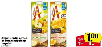 Aanbiedingen Appelsientje appelof sinaasappelsap regular - Appelsientje - Geldig van 17/08/2015 tot 23/08/2015 bij Coop