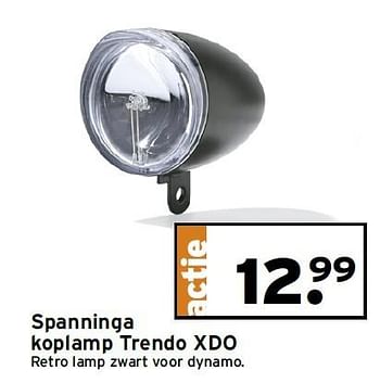 Aanbiedingen Spanninga koplamp trendo xdo - Huismerk - Gamma - Geldig van 17/08/2015 tot 23/08/2015 bij Gamma