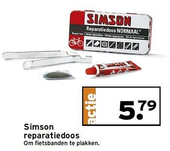 Aanbiedingen Simson reparatiedoos - Simson - Geldig van 17/08/2015 tot 23/08/2015 bij Gamma