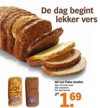Aanbiedingen Ah les pains broden - Huismerk - Albert Heijn - Geldig van 17/08/2015 tot 23/08/2015 bij Albert Heijn