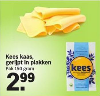 Aanbiedingen Kees kaas gerijpt in plakken - Kees - Geldig van 17/08/2015 tot 23/08/2015 bij Albert Heijn