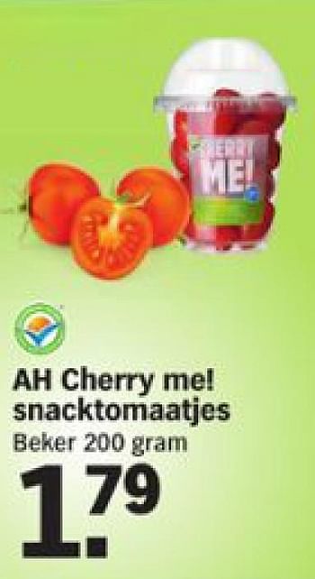 Aanbiedingen Ah cherry mel snacktomaatjes - Huismerk - Albert Heijn - Geldig van 17/08/2015 tot 23/08/2015 bij Albert Heijn
