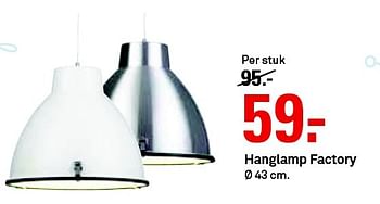 Aanbiedingen Hanglamp factory - Huismerk Karwei - Geldig van 17/08/2015 tot 23/08/2015 bij Karwei