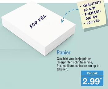 Aanbiedingen Papier - Huismerk - Aldi - Geldig van 19/08/2015 tot 25/08/2015 bij Aldi