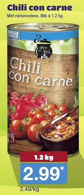 Aanbiedingen Chili con carne - Here de Ketel - Geldig van 19/08/2015 tot 25/08/2015 bij Aldi