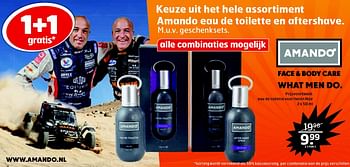 Aanbiedingen Eau de toilette voor heren noir - Amando - Geldig van 18/08/2015 tot 30/08/2015 bij Trekpleister