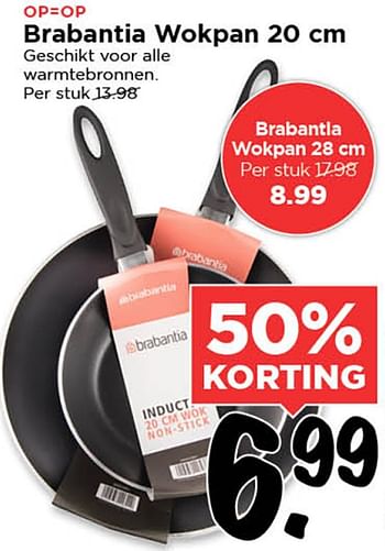 Aanbiedingen Brabantia wokpan - Brabantia - Geldig van 19/08/2015 tot 25/08/2015 bij Vomar