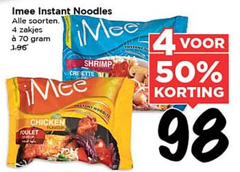 Aanbiedingen Imee instant noodles - Huismerk Vomar - Geldig van 19/08/2015 tot 25/08/2015 bij Vomar