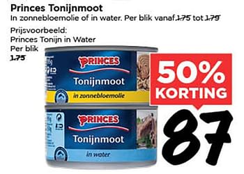 Aanbiedingen Princes tonijn in water - Princes - Geldig van 19/08/2015 tot 25/08/2015 bij Vomar