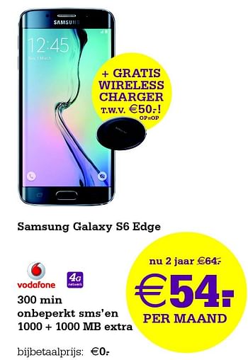 Aanbiedingen Samsung galaxy s6 edge - Samsung - Geldig van 12/08/2015 tot 31/08/2015 bij Telecombinatie