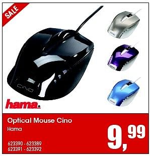 Aanbiedingen Optical mouse cino hama - Hama - Geldig van 24/08/2015 tot 04/10/2015 bij Multi Bazar