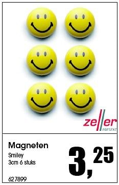 Aanbiedingen Magneten - Zeller Present - Geldig van 24/08/2015 tot 04/10/2015 bij Multi Bazar