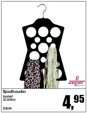 Aanbiedingen Sjaalhouder kunststof - Zeller Present - Geldig van 24/08/2015 tot 04/10/2015 bij Multi Bazar