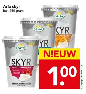 Aanbiedingen Arla skyr - Arla - Geldig van 23/08/2015 tot 29/08/2015 bij Deen Supermarkten