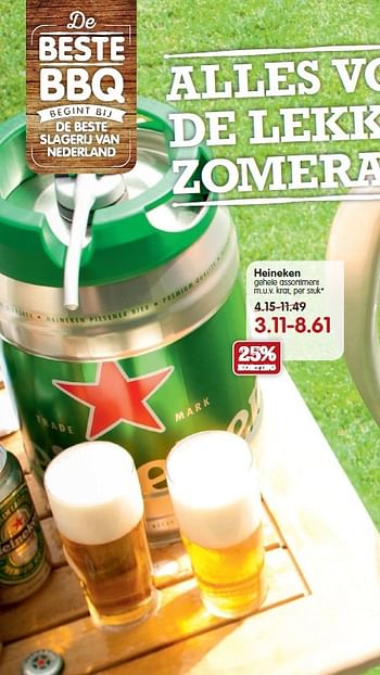 Aanbiedingen Heineken gehele assortiment - Heineken - Geldig van 23/08/2015 tot 29/08/2015 bij Em-té