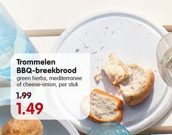 Aanbiedingen Trommelen bbq-breekbrood - Trommelen - Geldig van 23/08/2015 tot 29/08/2015 bij Em-té