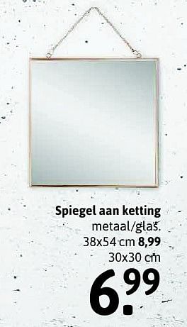 Aanbiedingen Spiegel aan ketting - Huismerk - Xenos - Geldig van 22/08/2015 tot 04/09/2015 bij Xenos