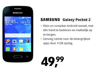 Aanbiedingen Samsung galaxy pocket 2 - Samsung - Geldig van 22/08/2015 tot 06/09/2015 bij Dixons