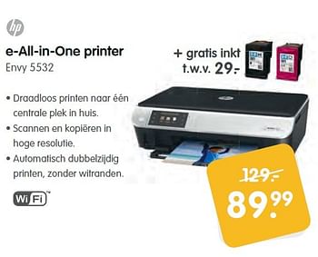 Aanbiedingen Hp e-all-in-one printer envy 5532 - HP - Geldig van 22/08/2015 tot 06/09/2015 bij MyCom