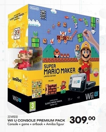 Aanbiedingen Wii u console premium pack - Nintendo - Geldig van 01/09/2015 tot 29/09/2015 bij Supra Bazar