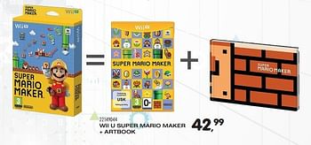 Aanbiedingen Wii u super mario maker + artbook - Nintendo - Geldig van 01/09/2015 tot 29/09/2015 bij Supra Bazar